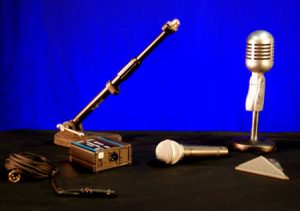 Various Microphones and audio equipment